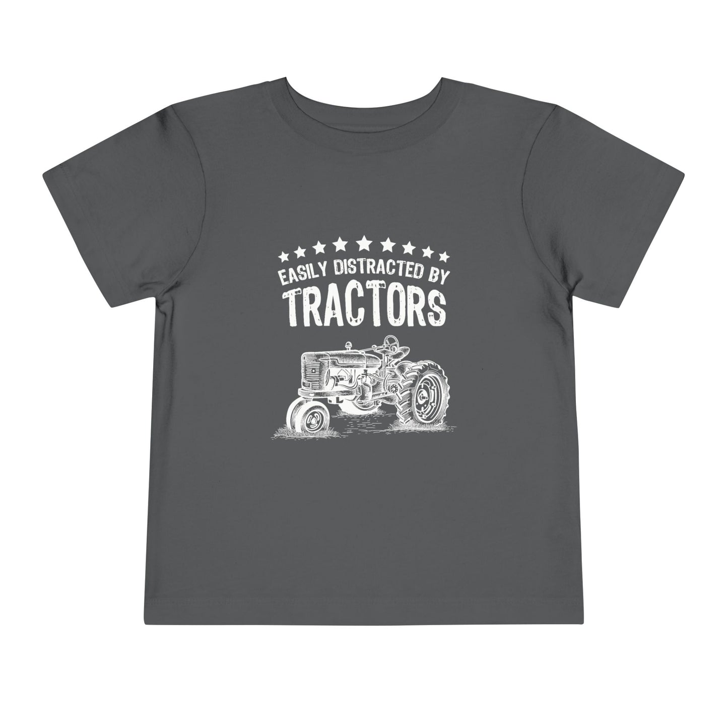 Easily Distracted by Tractors Toddler Tee, Cute Kids Shirt, Farm Theme Clothing, Tractor Lover Gift, Birthday Outfit, Playtime Tee