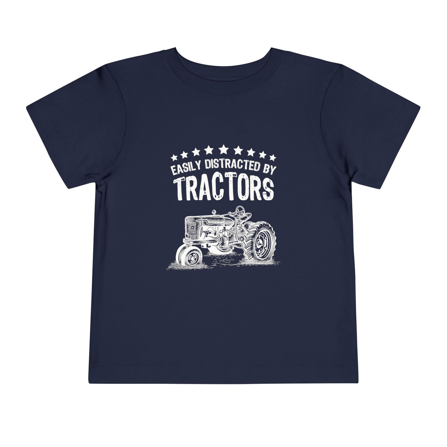 Easily Distracted by Tractors Toddler Tee, Cute Kids Shirt, Farm Theme Clothing, Tractor Lover Gift, Birthday Outfit, Playtime Tee