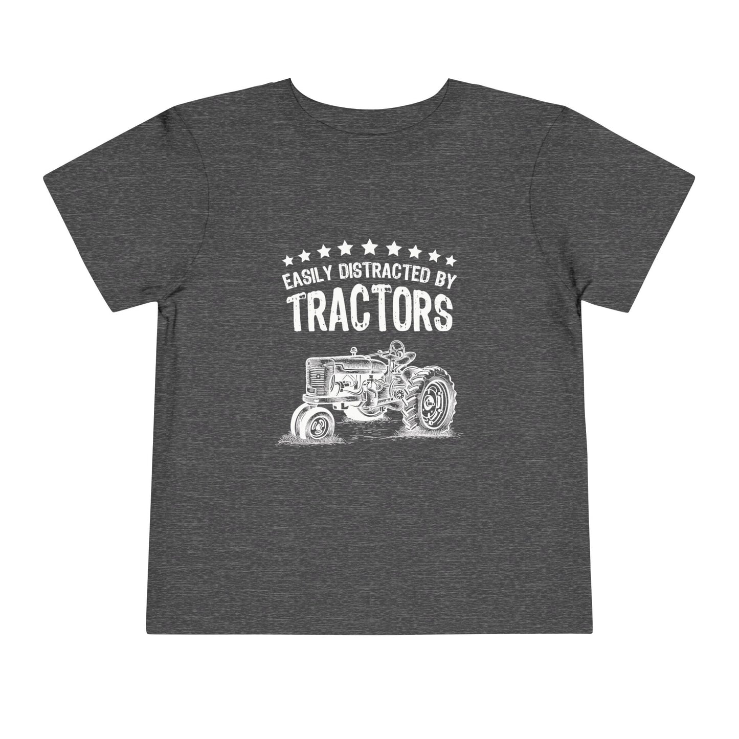 Easily Distracted by Tractors Toddler Tee, Cute Kids Shirt, Farm Theme Clothing, Tractor Lover Gift, Birthday Outfit, Playtime Tee